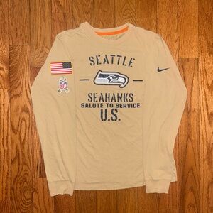 Seattle Seahawks Salute To Service Nike LS Shirt Size Small